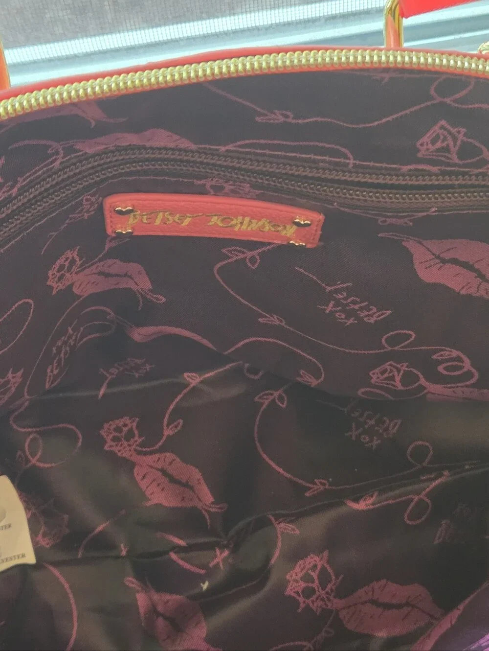 NWT Betsey Johnson Pink Embossed Skull Dome Satchel Crossbody Gold Hardware